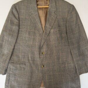 Brooks Brothers Mens Blazer Sport Coat 2 Button Casual Jacket Wool Silk Size 48